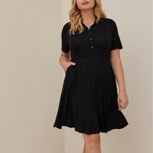 NWT Torrid black super soft shirt dress sz 3